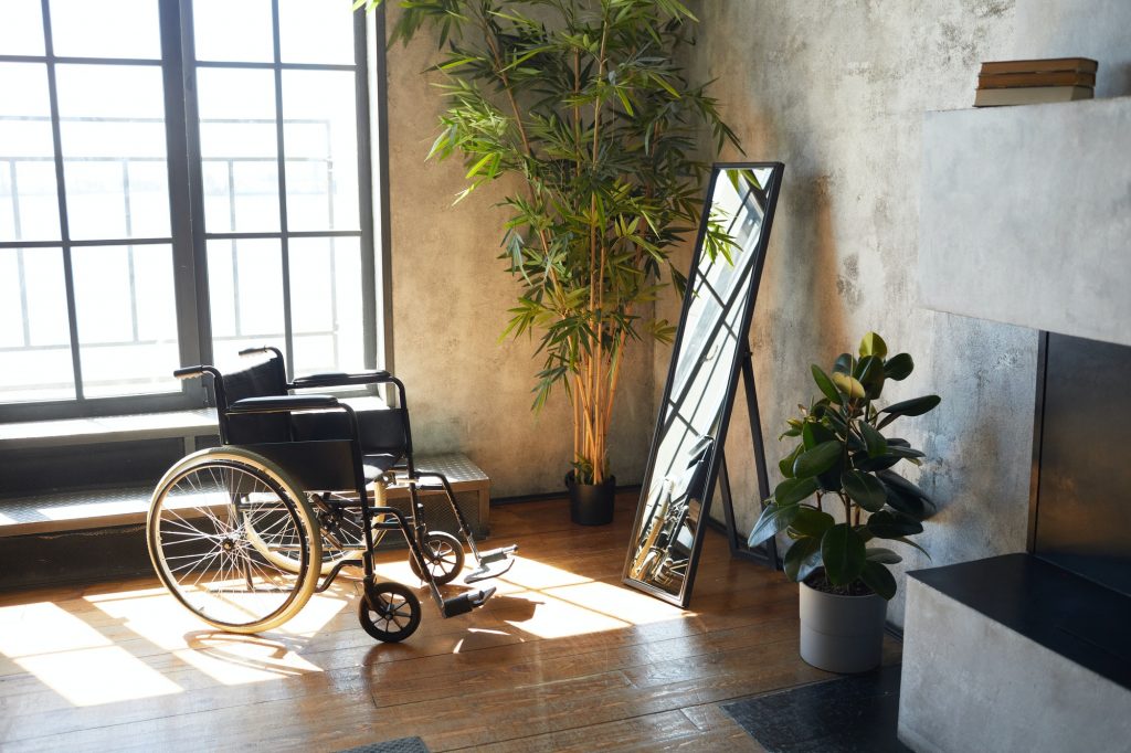 Wheelchair in Modern Interior